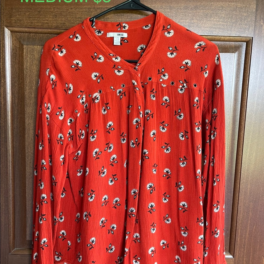 TJ Maxx red shirt size M